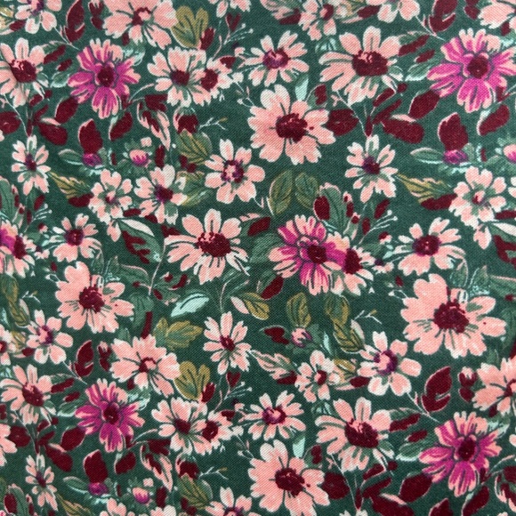 NEW Free People Floral Dress Women XS The Avenue Mini Cottagecore Emerald/pink - Picture 11 of 16